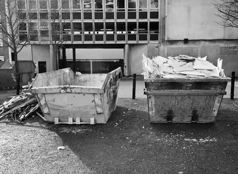 Modern waste management technology in construction
